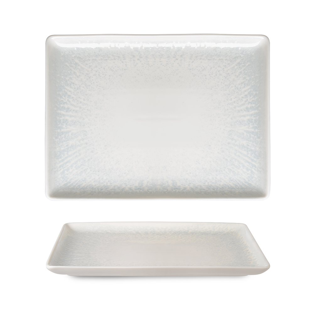 Flora Lapis Rectangular Serving Plate